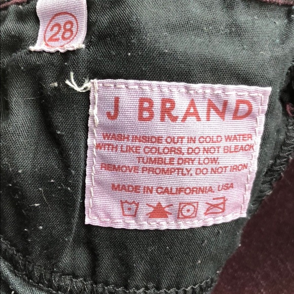 J Brand Noir Red Skinny Jeans - Picture 4 of 6